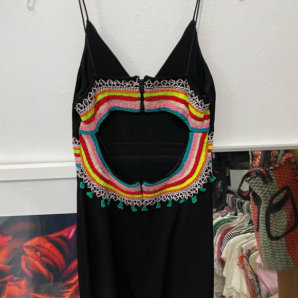 Loralee Embroidered Open-Back Fitted Dress - Picture 2 of 7